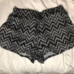 Chevron print shorts